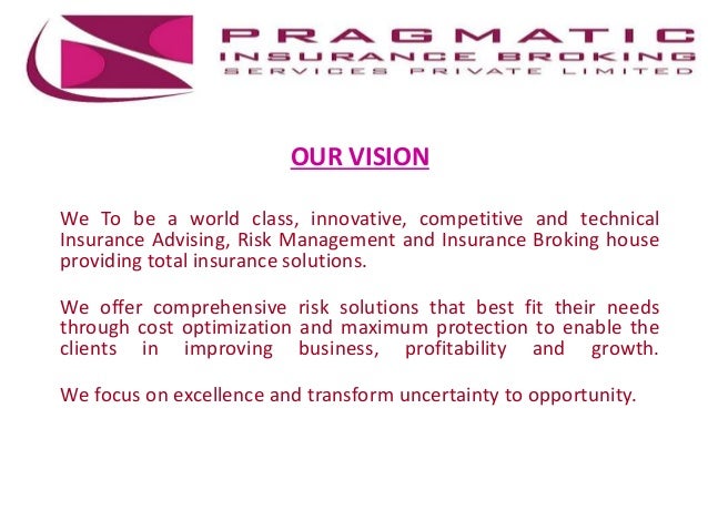 About us - the insurance broker s role Insurance company ...