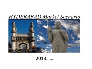 2013……
HYDERABAD Market Scenario
1
 
