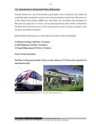Hyderabad metro rail reducing the negative impact on city environment ...