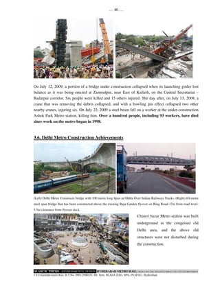 Hyderabad metro rail reducing the negative impact on city environment ...