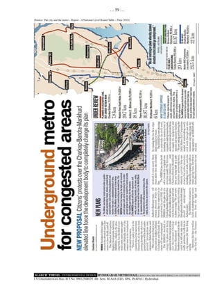 Hyderabad metro rail reducing the negative impact on city environment ...