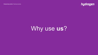 Empowering careers. Powering business.
Why use us?
 