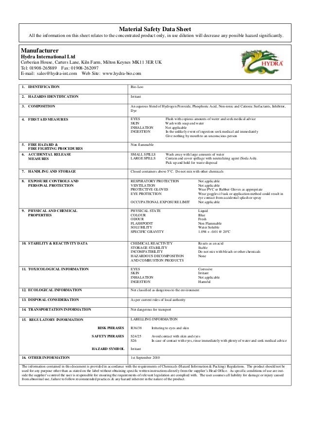 Hydra Bio Loo Toilet Cleaner