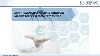 © Coherent market Insights. All Rights Reserved
DEPTH RESEARCH OF HYDRATE INHIBITORS
MARKET FORECAST FROM 2017 TO 2025
 