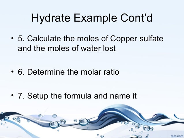 hydrates composition of Hydrates lecture