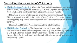 Hydration of cement | PPTX