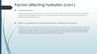 Hydration of Portland cement | PDF