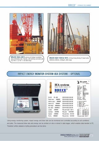 Hydraulic Hammer , device used for installation