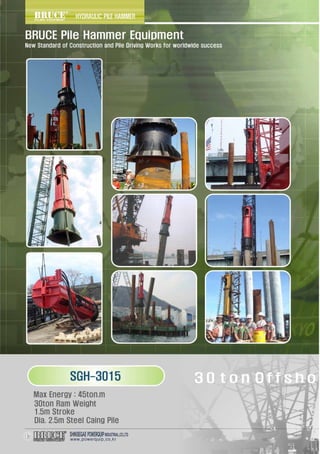 Hydraulic Hammer , device used for installation