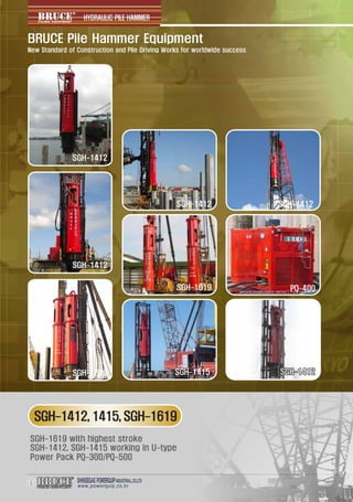 Hydraulic Hammer , device used for installation