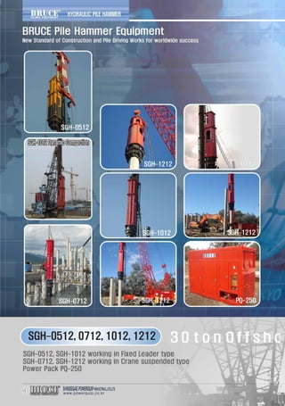 Hydraulic Hammer , device used for installation