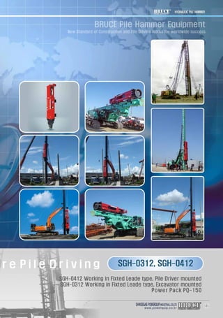 Hydraulic Hammer , device used for installation