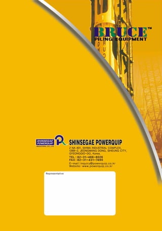 Hydraulic Hammer , device used for installation