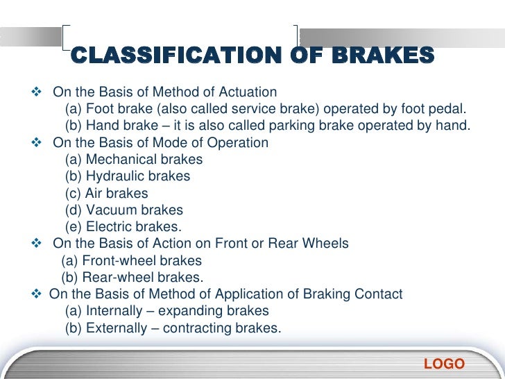 Hydraulic brakes