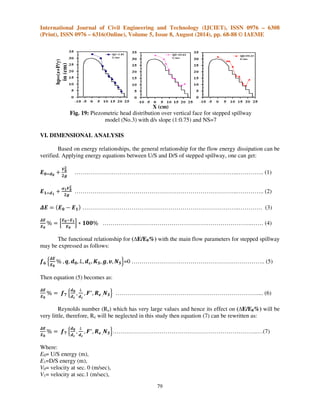 Hydraulic characteristics of flow and energy dissipation over stepped ...