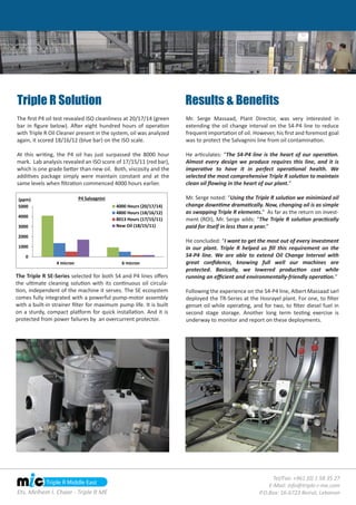 Triple R Bypass Filtration of Hydraulic Oil - A Case Study | PDF