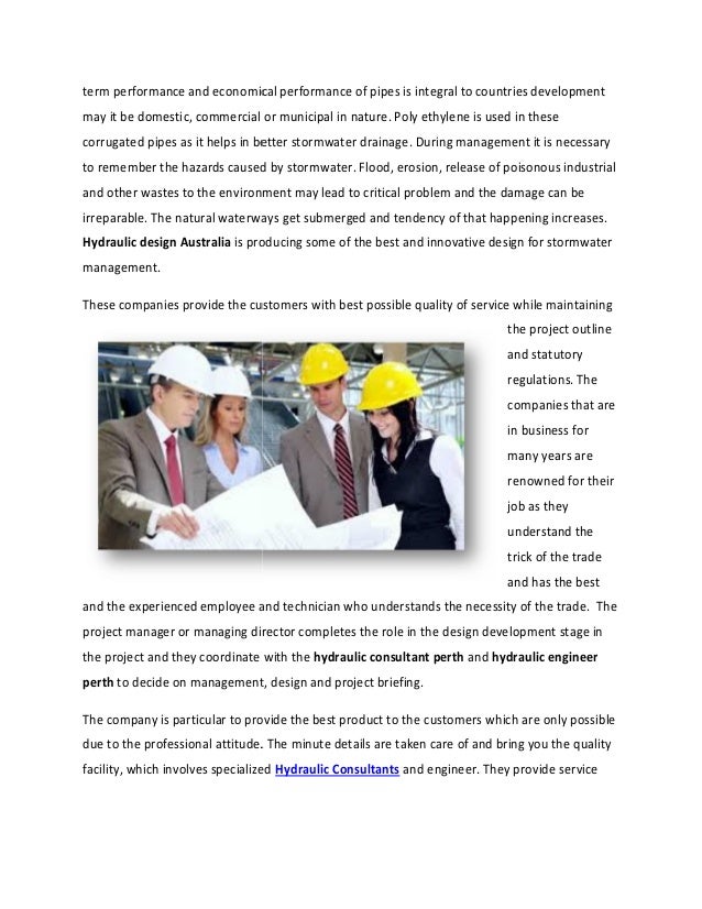 Hydraulic Design Engineer Australia