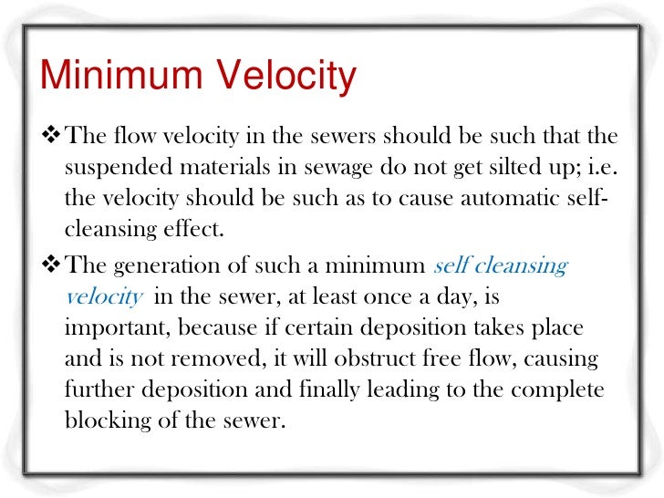 Hydraulic design of sewer