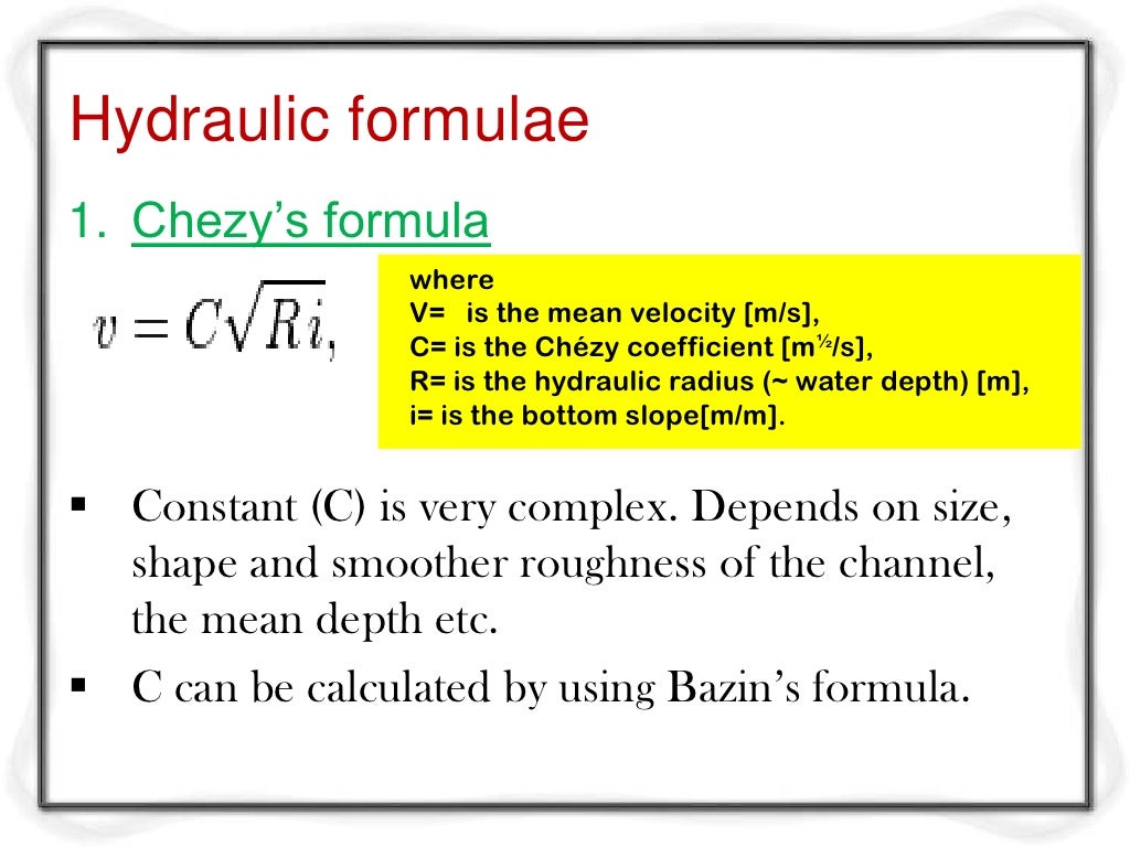 Hydraulic design of sewer