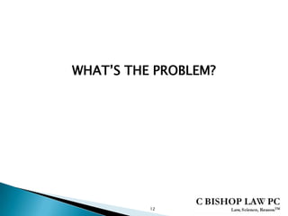 12
WHAT’S THE PROBLEM?
 