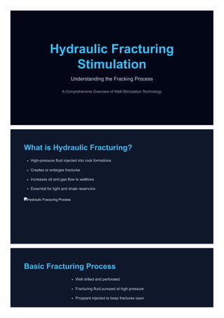 Hydraulic Fracturing Stimulation: Enchance oil and gas recovery | PDF