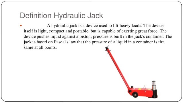 Hydraulic Jack Presentation 06june2016