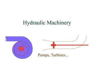Hydraulic Machinery
Pumps, Turbines...
 