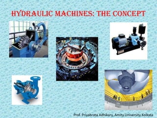 Hydraulic Machines: The Concept
Prof. Priyabrata Adhikary, Amity University Kolkata
 