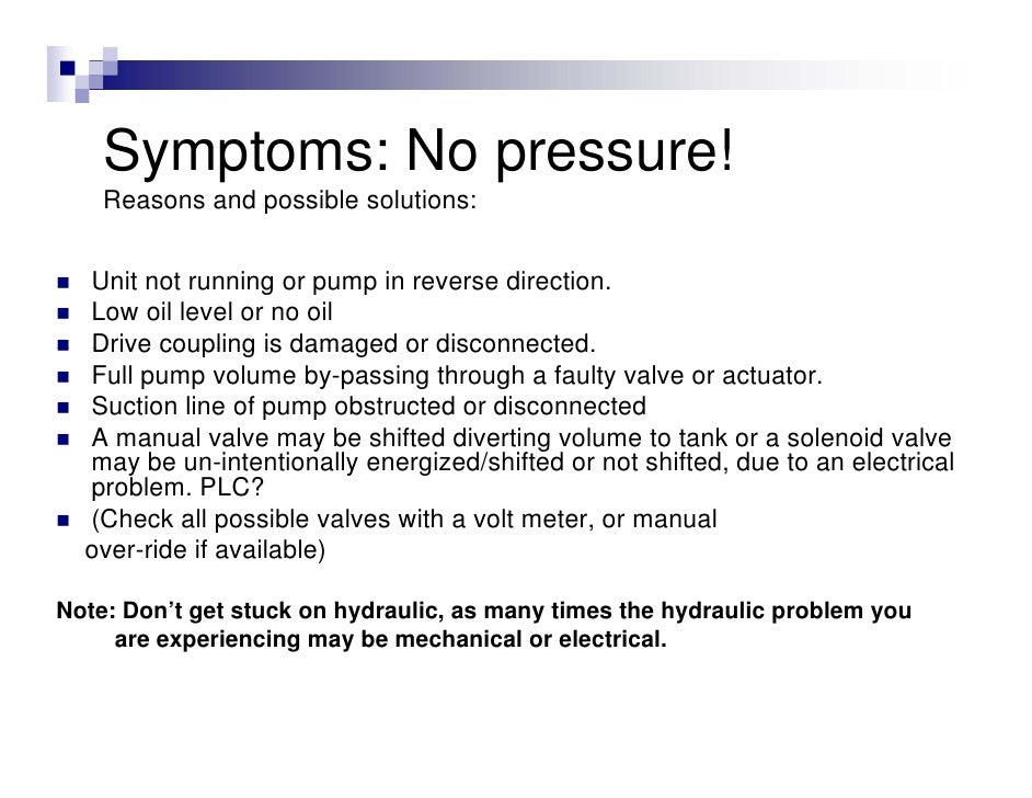 Hydraulic Maintenance and Troubleshooting