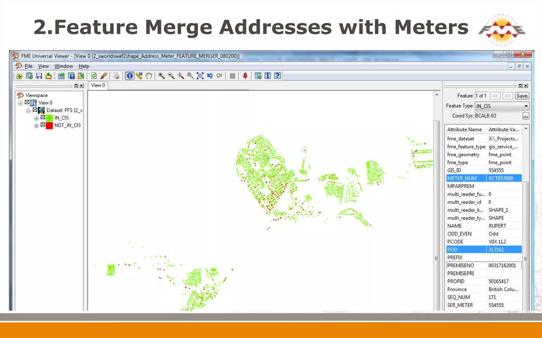 2.Feature Merge Addresses with Meters
 