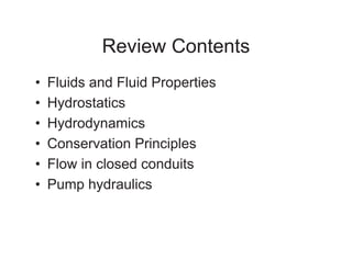 Comprehensive Overview of Fluid Mechanics and Hydraulic Principles | PDF