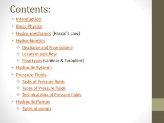 Hydraulics | PPTX