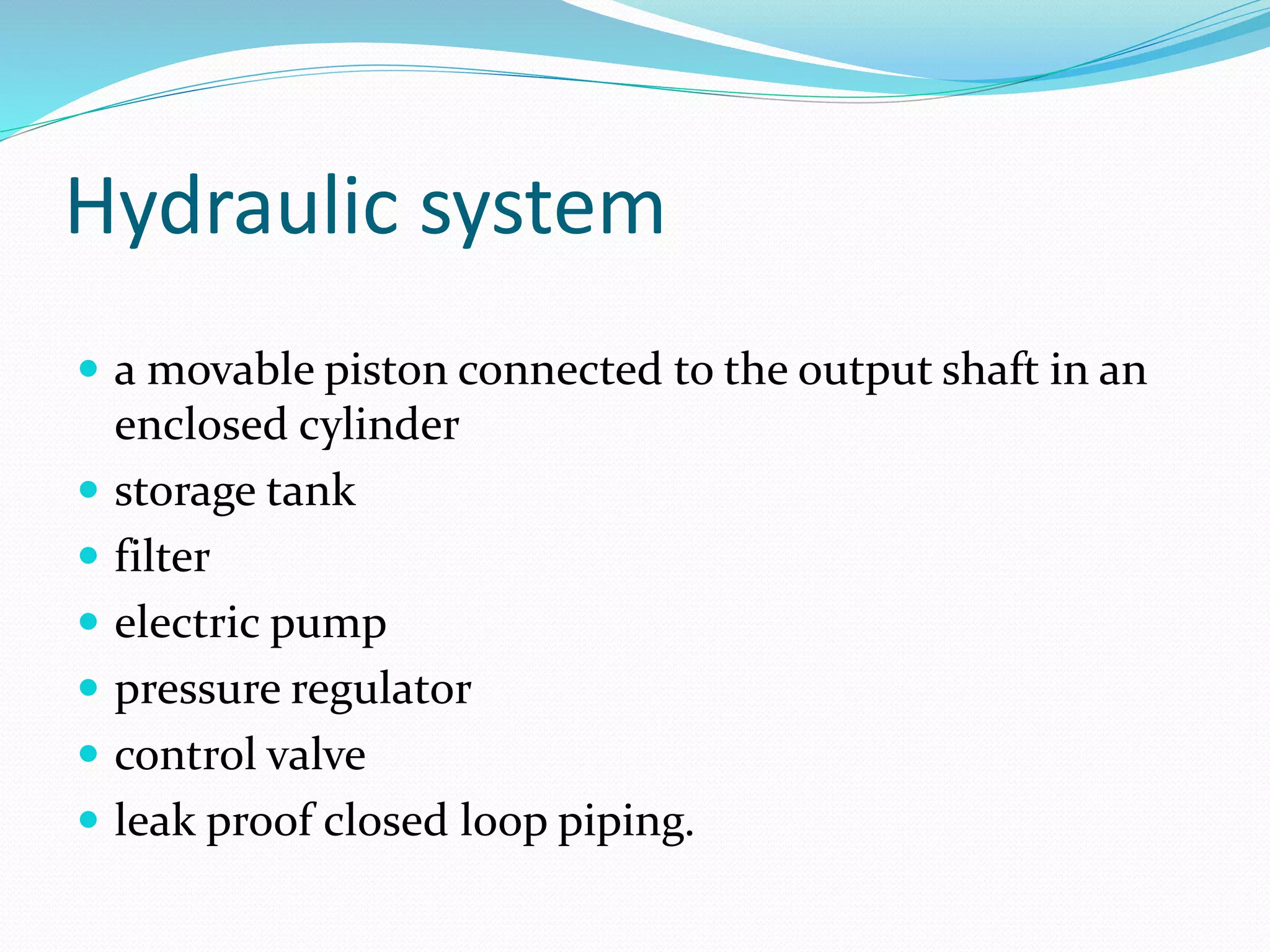 Hydraulics and pneumatics | PPTX