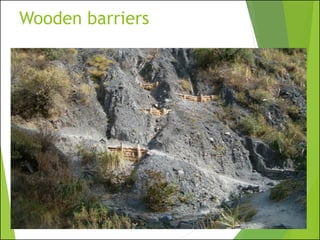 Wooden barriers
 
