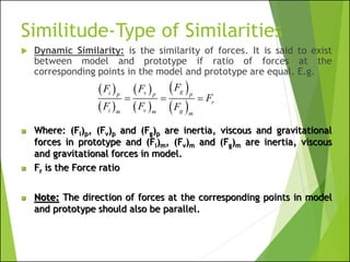 Similitude and Dimensional Analysis -Hydraulics engineering | PDF