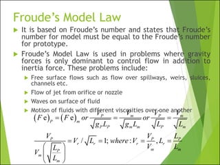 Similitude and Dimensional Analysis -Hydraulics engineering | PDF