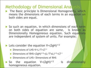 Similitude Engineering Similitude and Dimensional Analysis -Hydraulics engineering | PDF