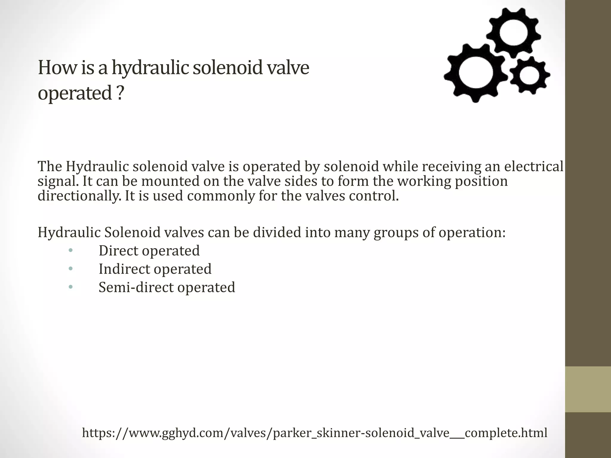 Hydraulic solenoid valve ppt (3) PPT