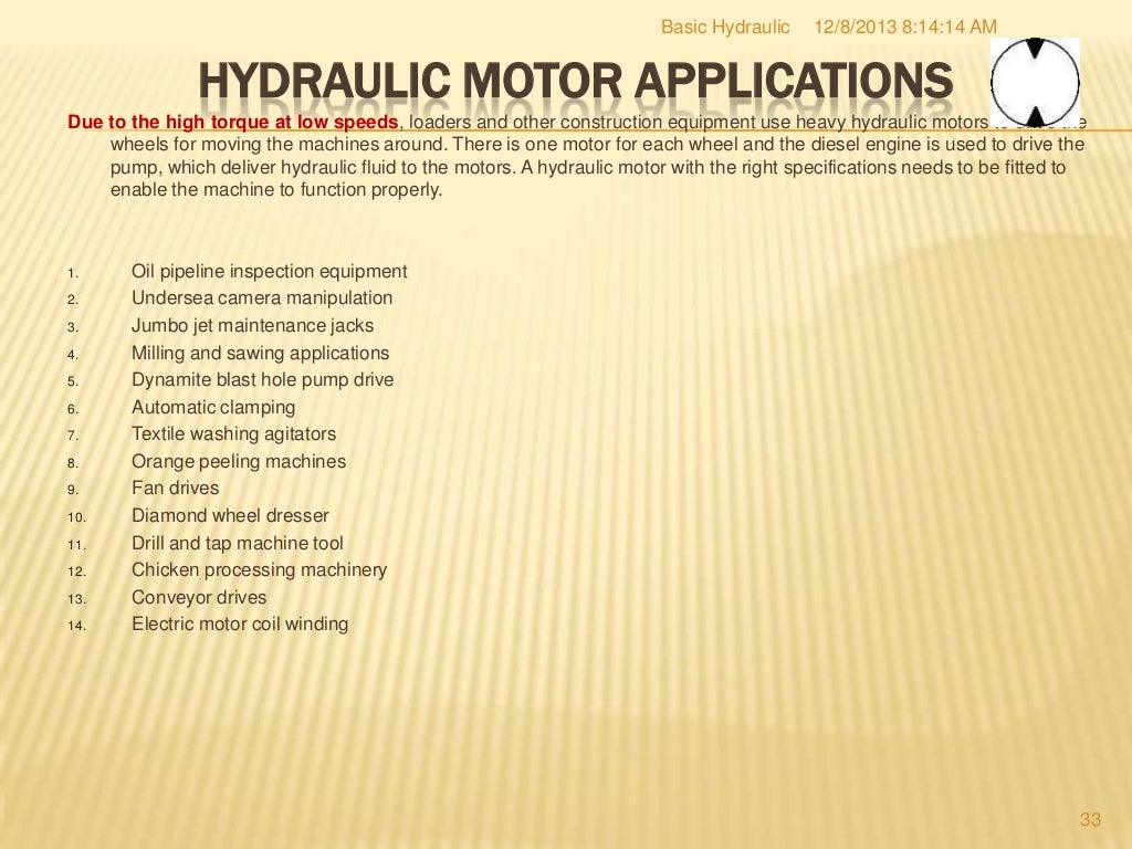 Hydraulics training