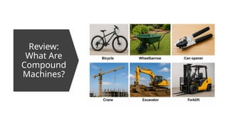 Review:
What Are
Compound
Machines?
 