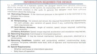 INFORMATION REQUIRED FOR DESIGN
 