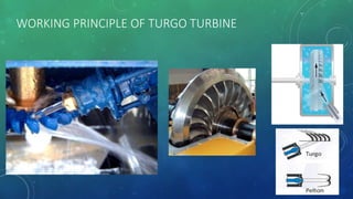 WORKING PRINCIPLE OF TURGO TURBINE
 