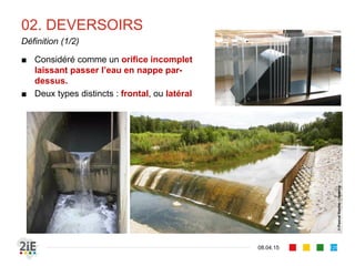 02. RESSAUT HYDRAULIQUE
17.04.16
Position du ressaut (2/4)
125
■ Cas 2 : on a . Le ressaut se déplace vers l’aval
■ Cas 3 : on a . Le ressaut est noyé.
 