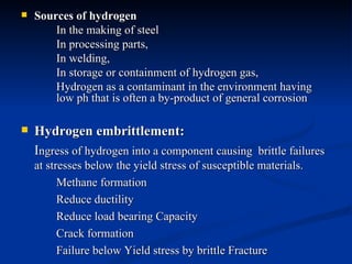 Hydrogen Induced Cracking | PPT
