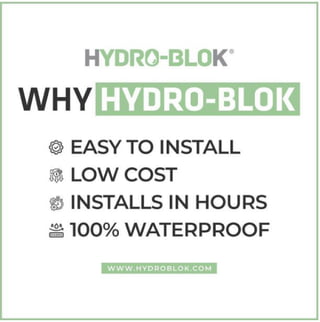 Hydro blok shower system components