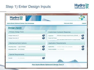 Step 1) Enter Design Inputs
 