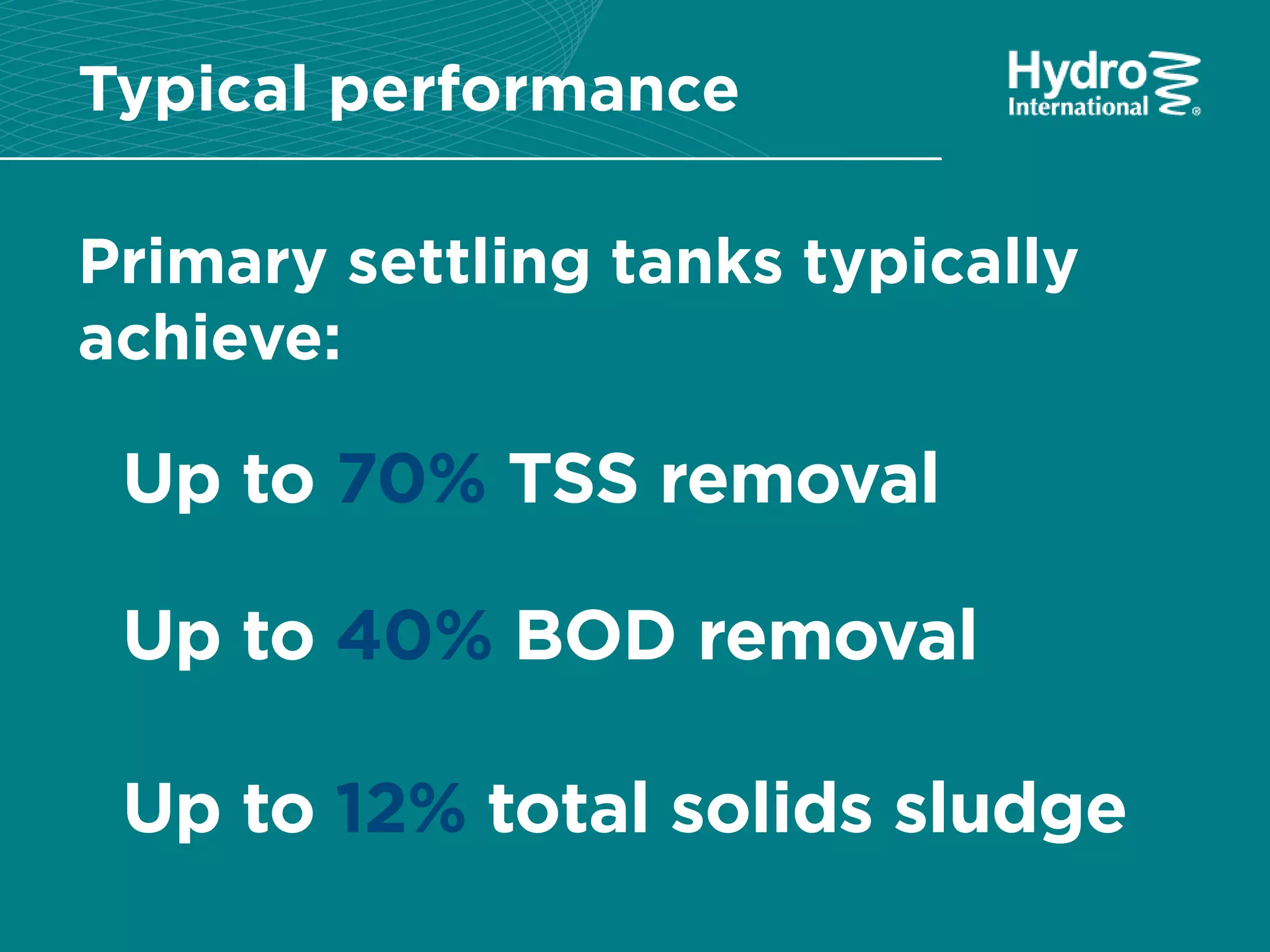 Hydro MicroScreen™ vs Primary Settling Tanks | PDF