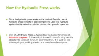 Hydraulic press machine 
