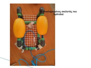 Ο ολοκληρωμένος
σκελετός του
hydrobot
 
