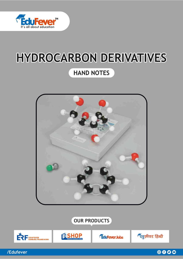 Hydrocarbon Derivatives - Chemistry Handwritten Notes | PDF